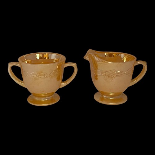 Fire king peach luster ware - king,